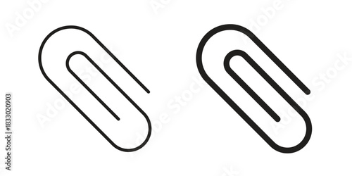 Clip icon silhouette abstract design. vector clipart designs