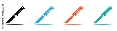 Scalpel icon set in multiple colors for medical design work. scalpel icon vector design illustration .