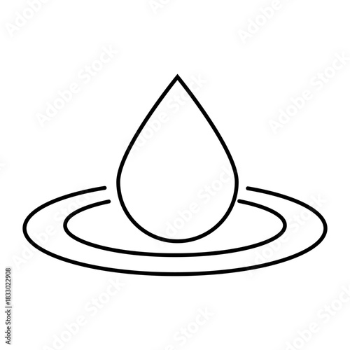 Water icon vector. Rain illustration sign. Watering symbol. Moisture Logo. 