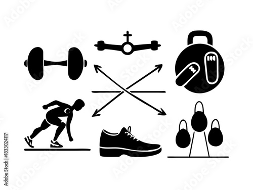 A faint crescent moon shines in the dark night sky