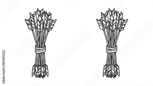 Two Wheat Bundles tied with rope, symbolising harvest or agriculture