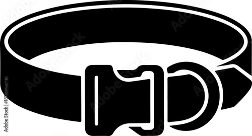 dog collar silhouette vector illustration