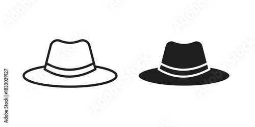 Hat icon silhouette abstract design. vector clipart designs
