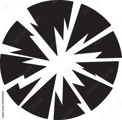 Abstract Circular Burst Design