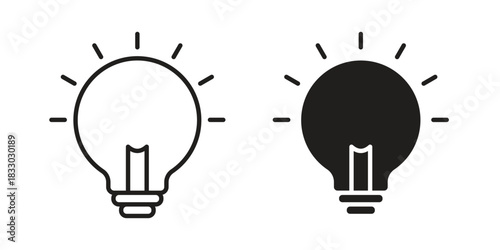 Idea icon silhouette abstract design. vector clipart designs