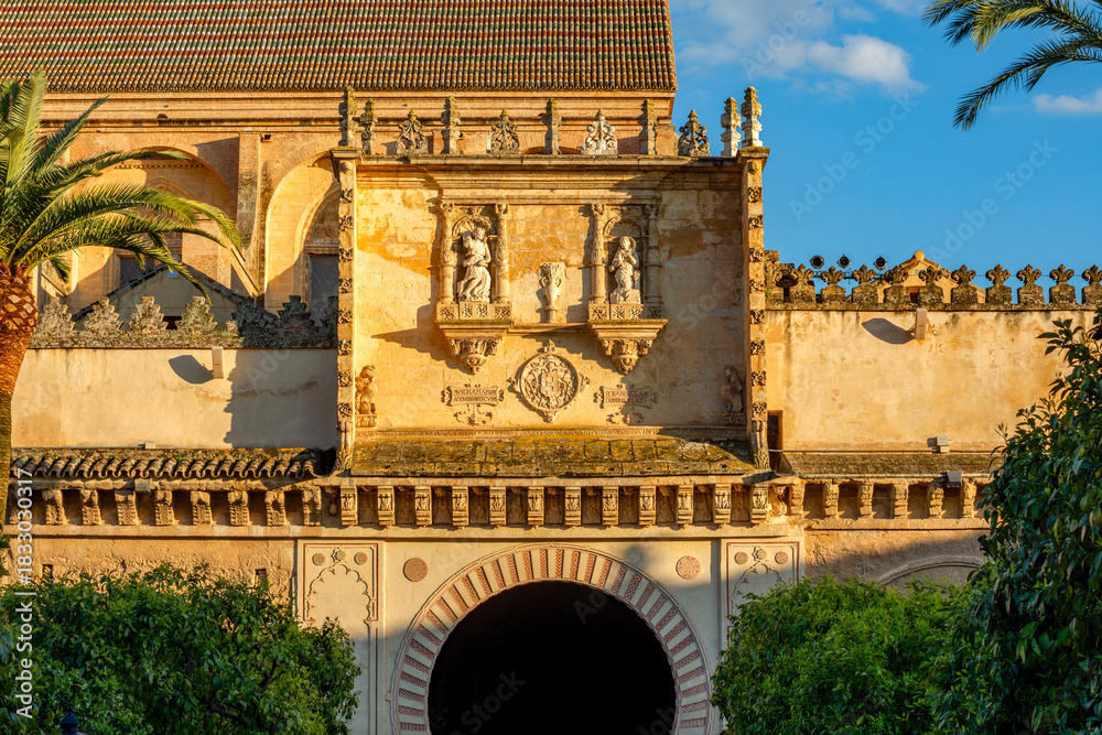 Fototapeta premium Decorations of Mezquita (Great Mosque of Cordoba) in Andalusia, Spain