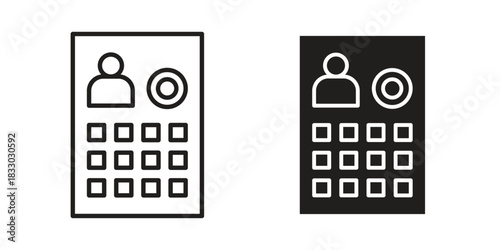 Interphone icon silhouette abstract design. vector clipart designs