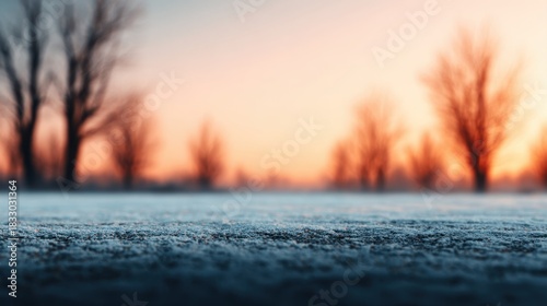 New year's day soft gleam clean forward line winter landscape sunset view momentum standard