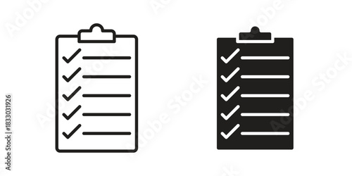 List icon silhouette abstract design. vector clipart designs