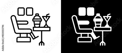 Business Class whiteblack icon
