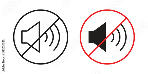 Mute icon silhouette abstract design. vector clipart designs