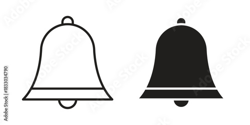 Notification icon silhouette abstract design. vector clipart designs