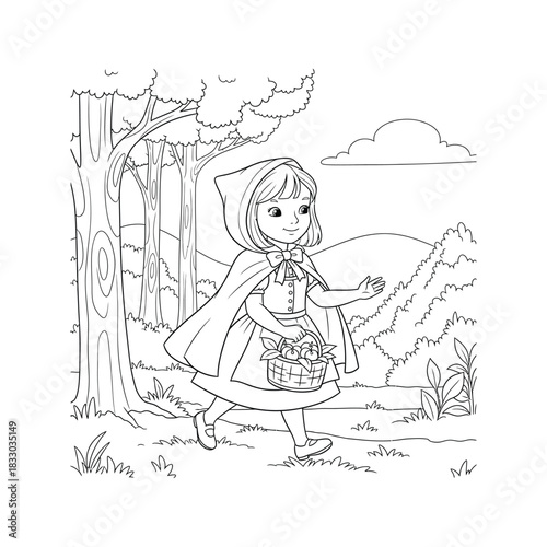 Little Red Riding Hood Coloring Page
