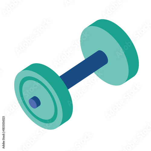set of dumbbells