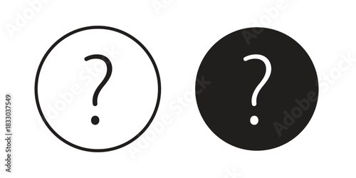 Question icon silhouette abstract design. vector clipart designs