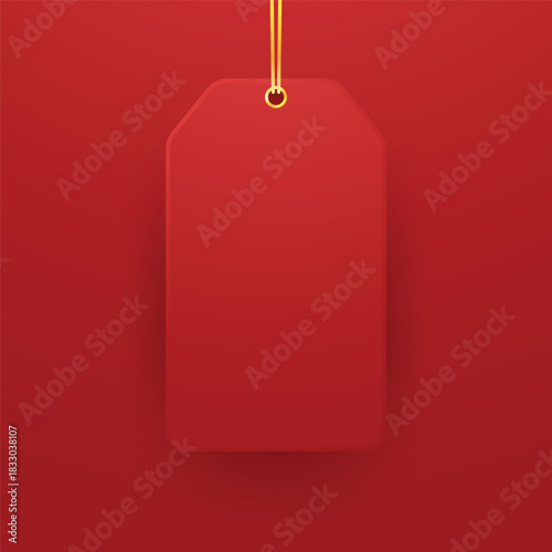 Christmas label. Festive Christmas text box vector. Perfect for seasonal messages or text and greetings.