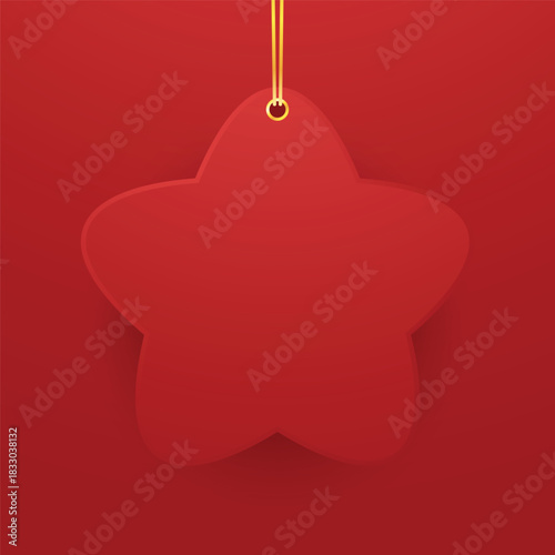 Christmas label. Festive Christmas text box vector. Perfect for seasonal messages or text and greetings.