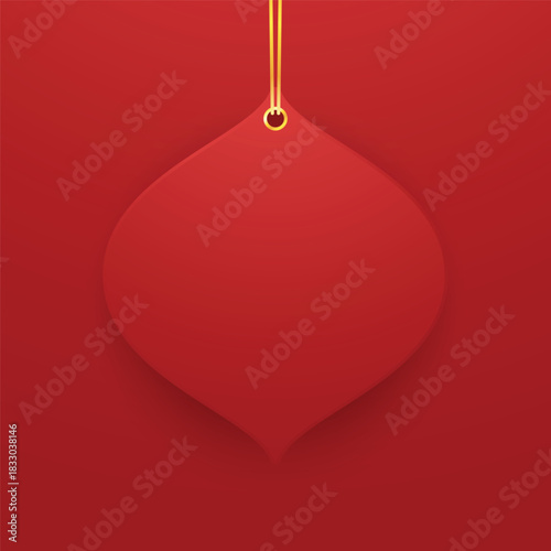 Christmas label. Festive Christmas text box vector. Perfect for seasonal messages or text and greetings.