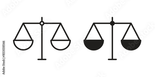 Scale icon silhouette abstract design. vector clipart designs