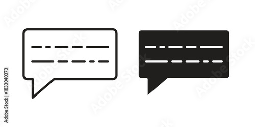 Subtitles icon silhouette abstract design. vector clipart designs