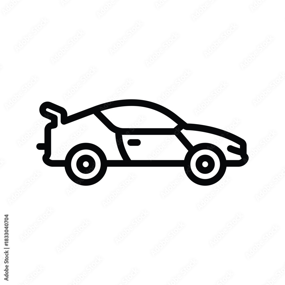 Obraz premium Sports car icon