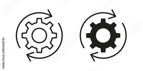 System update icon silhouette abstract design. vector clipart designs