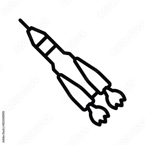 Space rocket icon