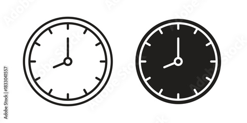 Time icon silhouette abstract design. vector clipart designs