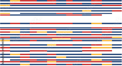 Abstract geometric background animation with moving horizontal bars of blue, red, and yellow creating a dynamic, modern pattern.