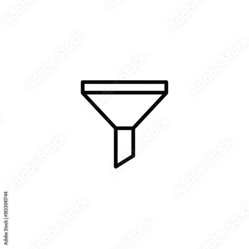 Simple Funnel Line Icon