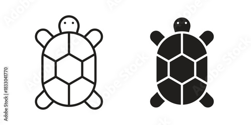 Tortoise icon silhouette abstract design. vector clipart designs