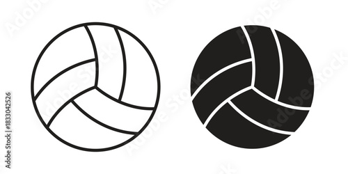 Volley ball icon silhouette abstract design. vector clipart designs