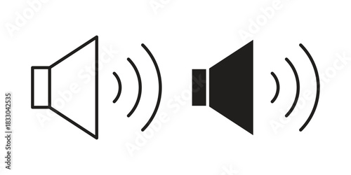 Volume icon silhouette abstract design. vector clipart designs