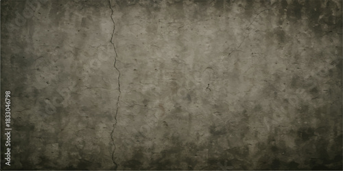 Dark grunge concrete wall texture: aged, rough, gray surface backdrop