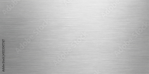 Brushed metal texture with a silver steel pattern on an aluminum surface