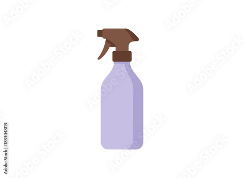 Insulated steel flask with lid and spout, a portable vacuum bottle for hot beverages, depicted as a flat vector illustration on a white background