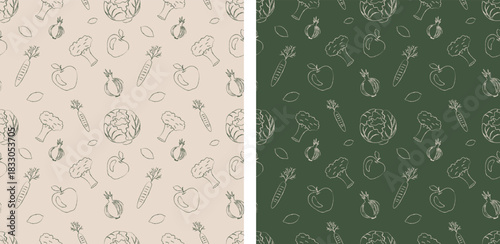 Print vegetables and fruits