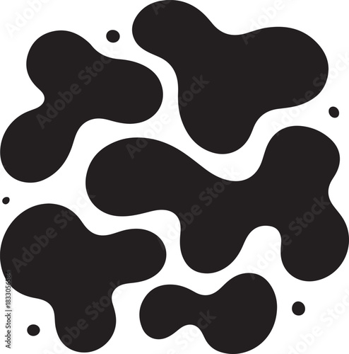 Blue water wave seamless vector pattern with brown dog bone animal illustration design