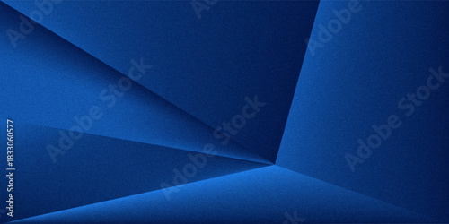 Black dark navy blue silver abstract pattern background. Geometric shape. Line triangle angle fold polygon diamond 3D. Color gradient ombre. eps10