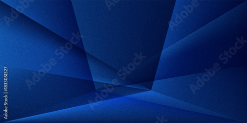 Black dark navy blue silver abstract pattern background. Geometric shape. Line triangle angle fold polygon diamond 3D. Color gradient ombre. eps10