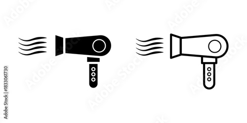  hair dryer icon vector illustration