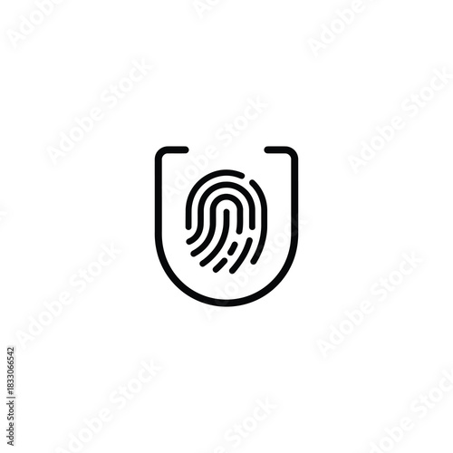 Biometric Identity Scan Icon