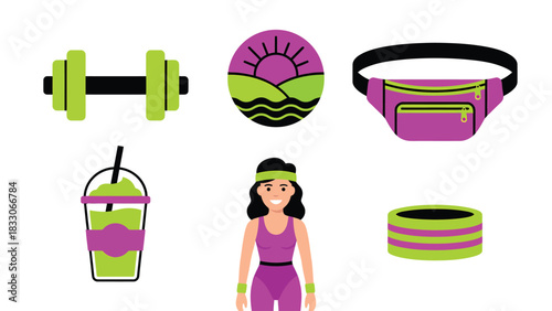 Retro Fitness Icons: 80s Vibe Workout Essentials