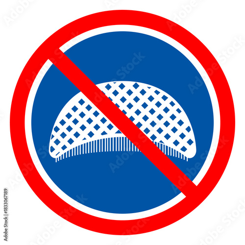 Hair Net Symbol Sign, Vector Illustration, Isolate On White Background Label. EPS10