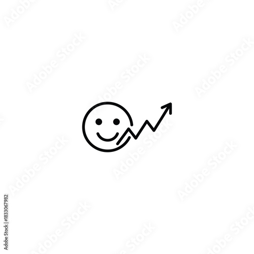 Sentiment Trend Analysis Icon