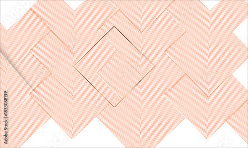 Elegant geometric background featuring soft diagonal line patterns forming overlapping diamond shapes with a central outlined square,