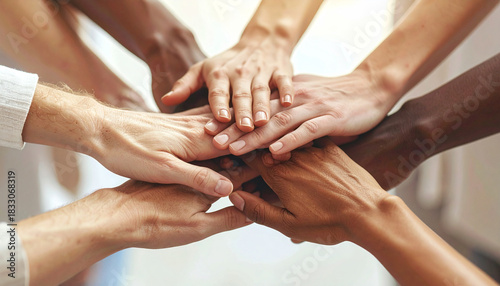 Diverse Hands Together