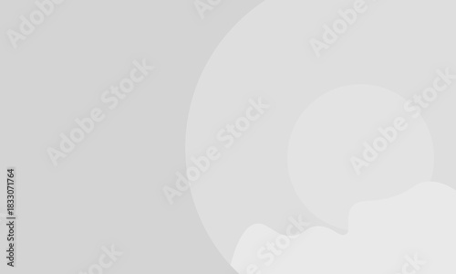 Minimalist gray background with smooth, flowing curves. The gray background features a soft,