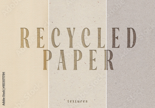 5 Gray Recycled Kraft Paper Texture Overlays
