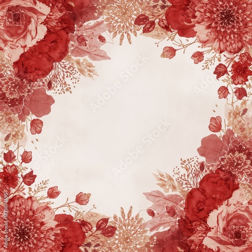 Beautiful Floral Border Design Featuring Purple and Pink Flowers With a Soft ...